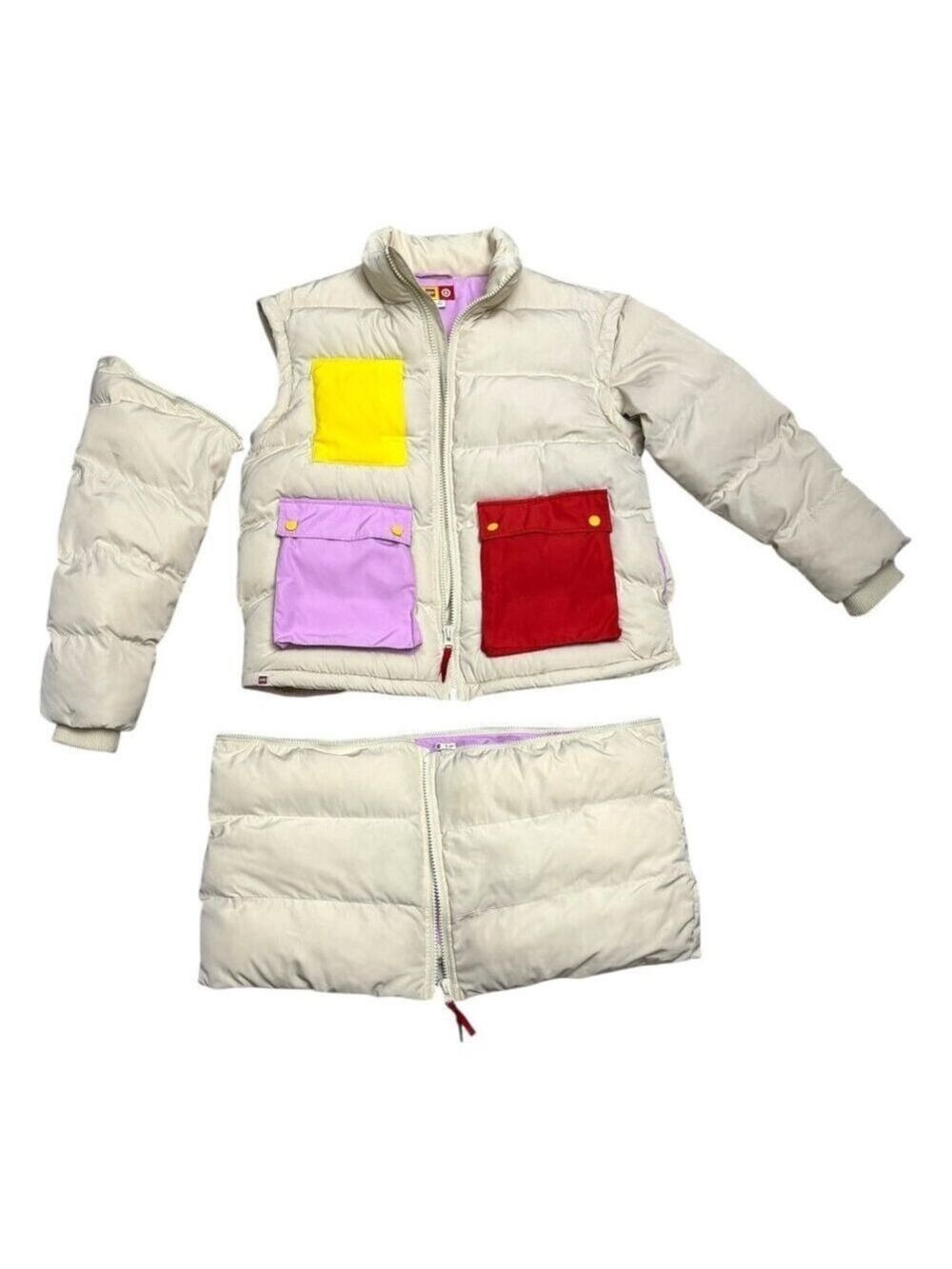 LEGO Coat Deconstructed Winter Puffer Parka Insulated Vest & Womens Small - Picture 2 of 8